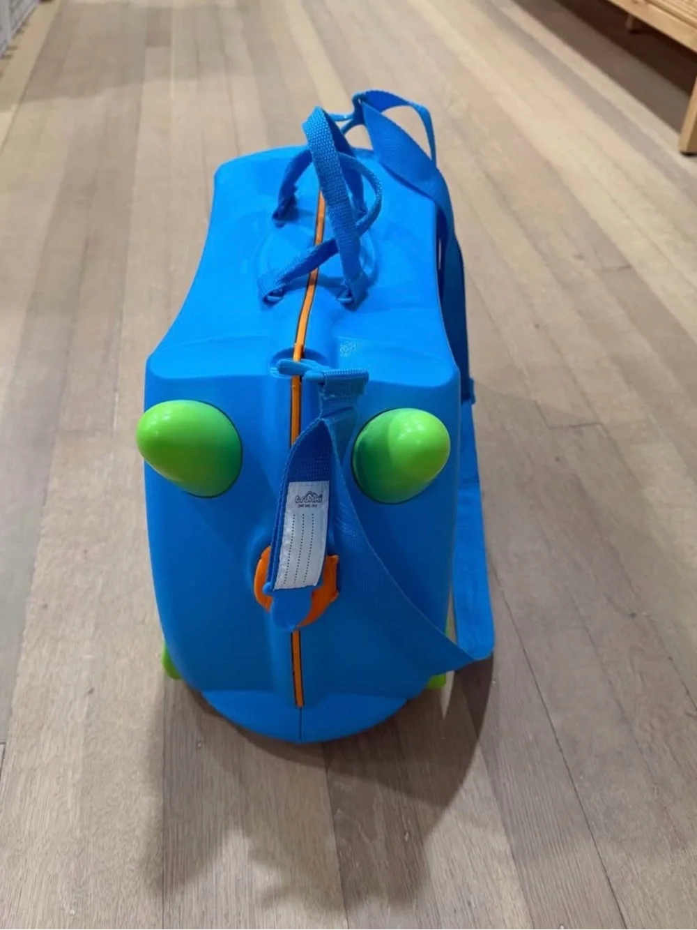 Blue Kids Ride-On Suitcase